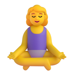 Woman in Lotus Position on Microsoft Teams 15.0
